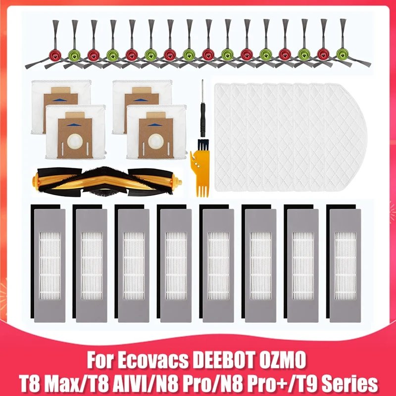 

Сменные аксессуары для робота-пылесоса Ecovacs DEEBOT OZMO T8 AIVI/T8 Max/N8 Pro/N8 Pro +