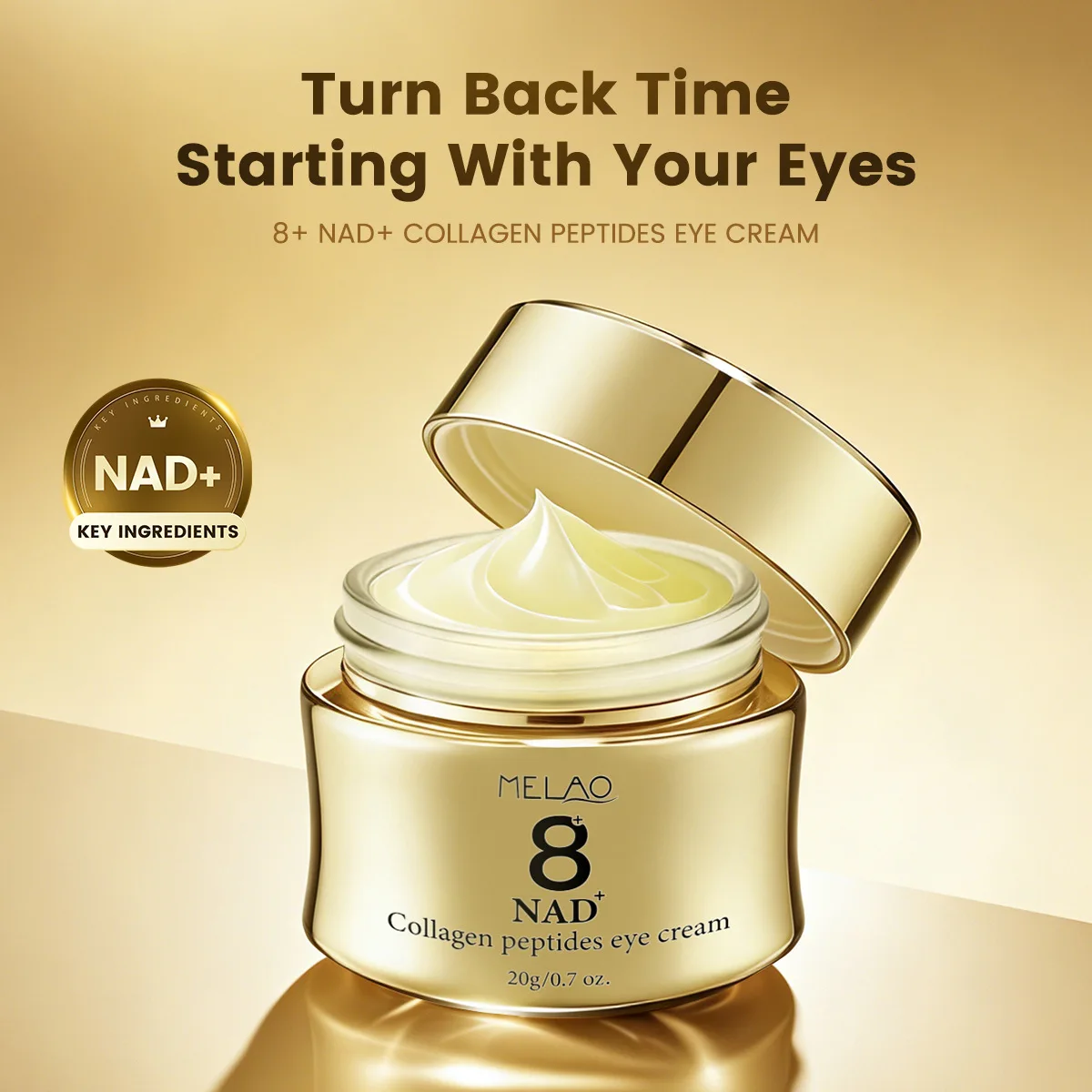 8+NAD Collagen Peptide Eye Cream Anti Aging Remover Dark Circle Bag Firming Nourish Moisturizing & Firming Under Eye Skin