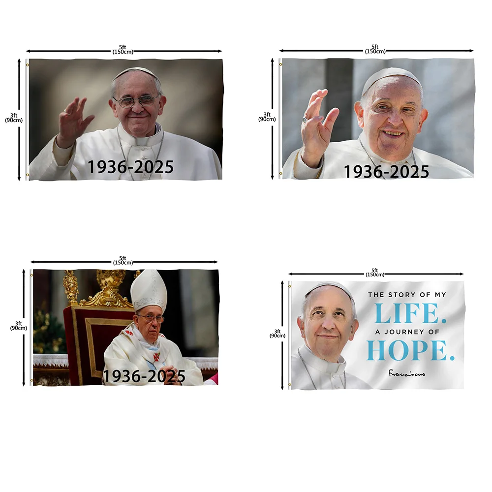 Flagicts 100% Polyester Vatican Catholic Pope Flags