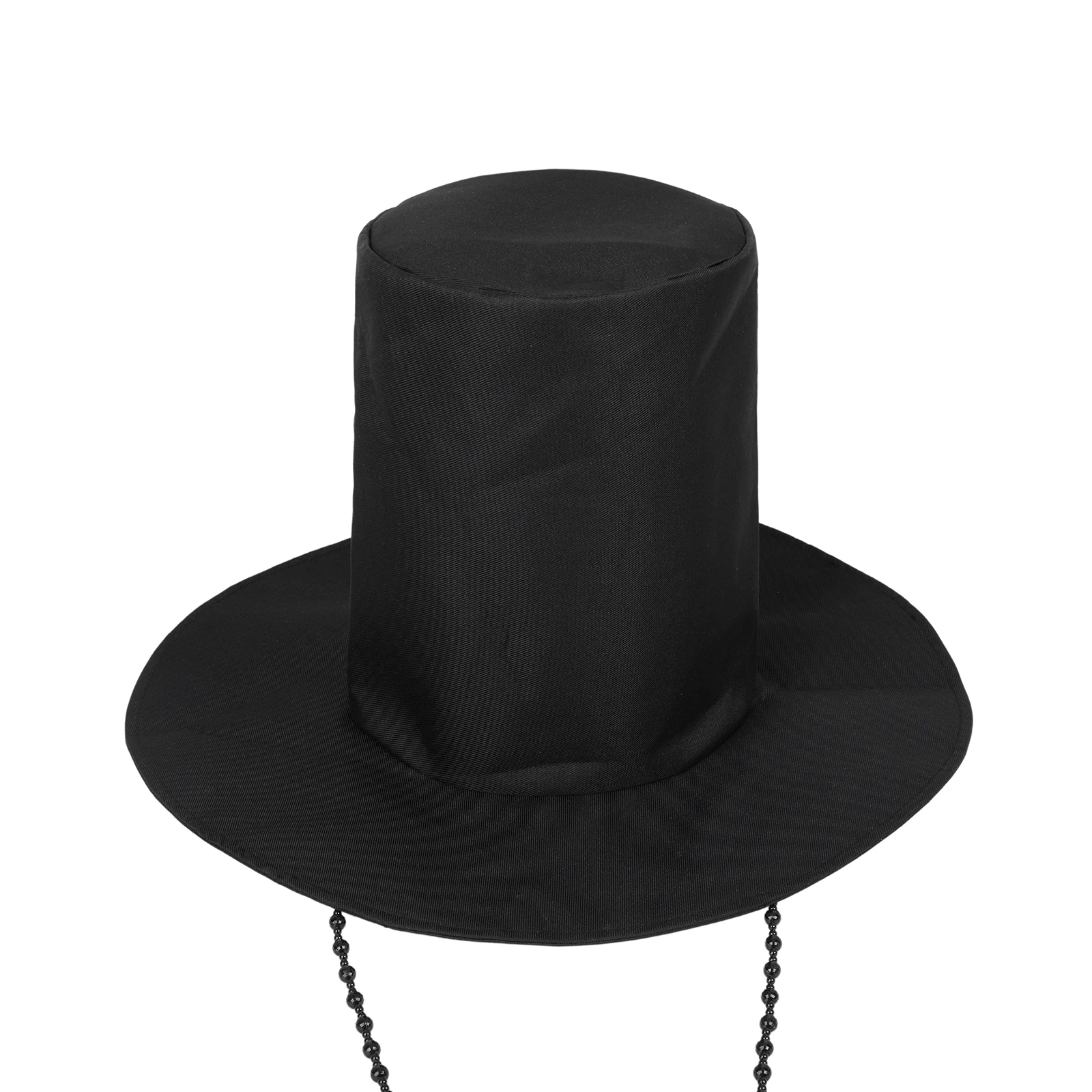 Saja Boys Qinyu Jinu Cosplay Hat Black Bead Chain Hat Cosplay Accessories Halloween Party Props Korean Officials Top Hat