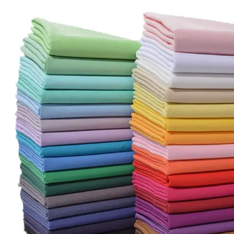 Fabric 100% Cotton Soft 100% Cotton Lining Fabric By The Meter for Children's Clothing Hanfu Dresses Sewing Summer Skin-friendly Cloth Plain Thin