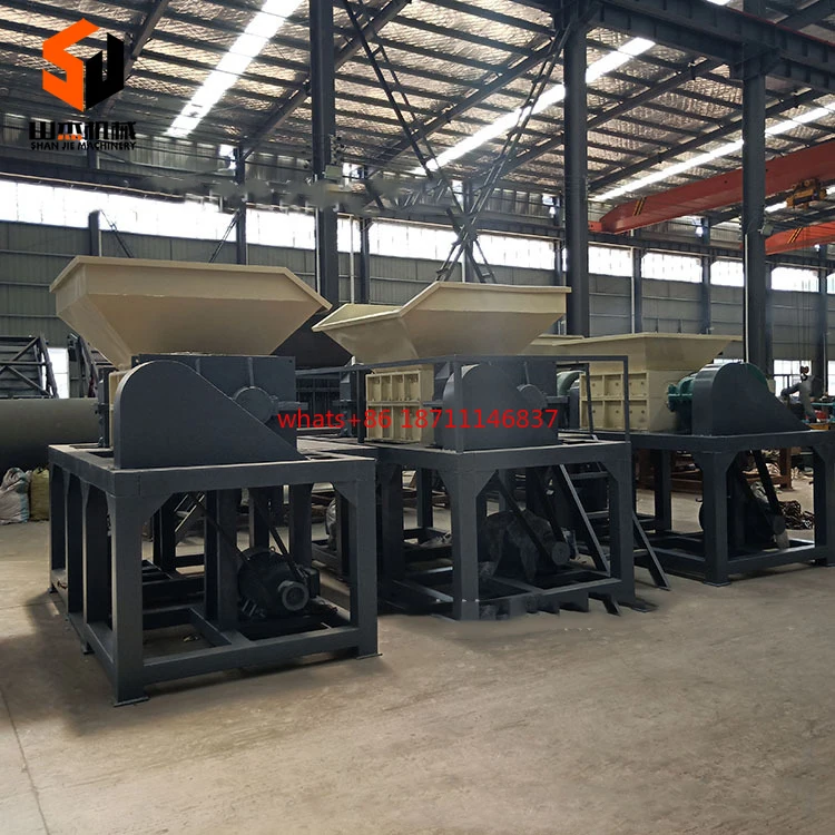 Plastic Melter Recycling Machine Double Shaft Shredder Blade Box For