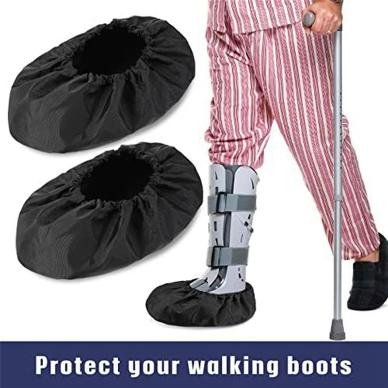 YWDZ-2 Pcs Air Cam Walking Boot Covers,Fracture Cast Boots Shoe Covers For Broken Foot Ankle Recovery With Waterproof