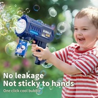 Kids Summer Outdoor  Children Electric Bubble Gun Soap Automatic bubble machine Bubble Blowing Toys for Kids