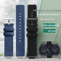 Correa de reloj de lona de nailon modificada para Casio G-SHOCK GA110/100/120 GM/GA2100 DW-5600 GW-B5600 GW-M5610 correa de reloj deportiva para hombre