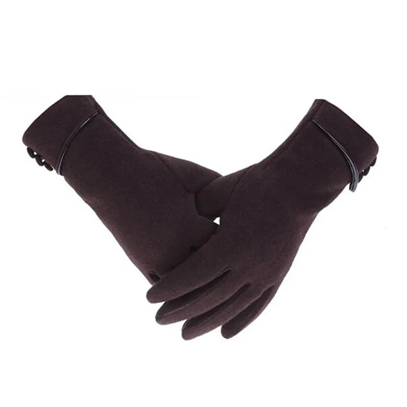 Fashion Outdoor Ski Gloves Non-Down Fleece Touch Screen Gloves Full Finger Hand Gloves Wind Protect Hands Winter Warm Gloves