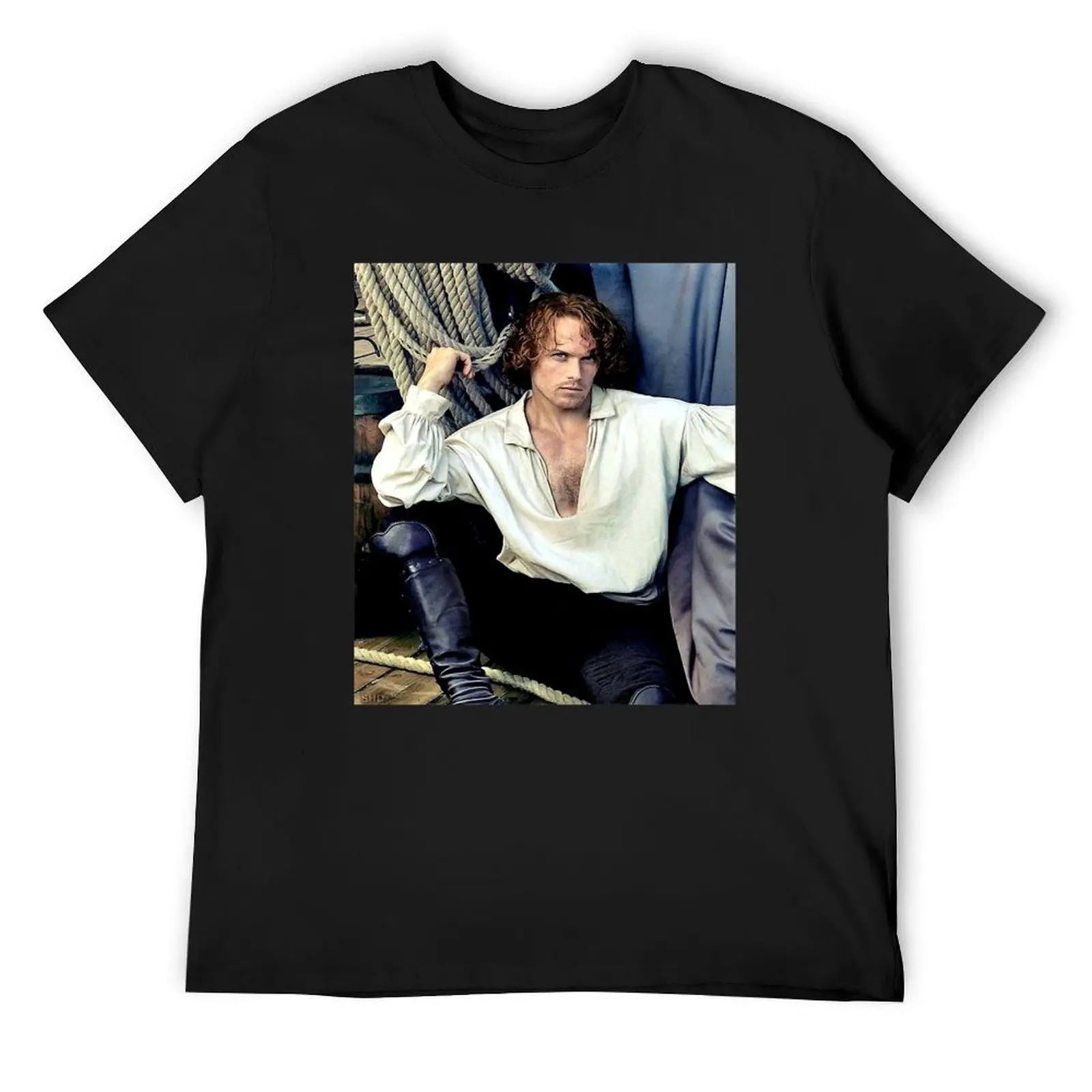 Sam Heughan T-Shirt oversized t shirt animal prinfor boys for a boy shirts graphic tee men