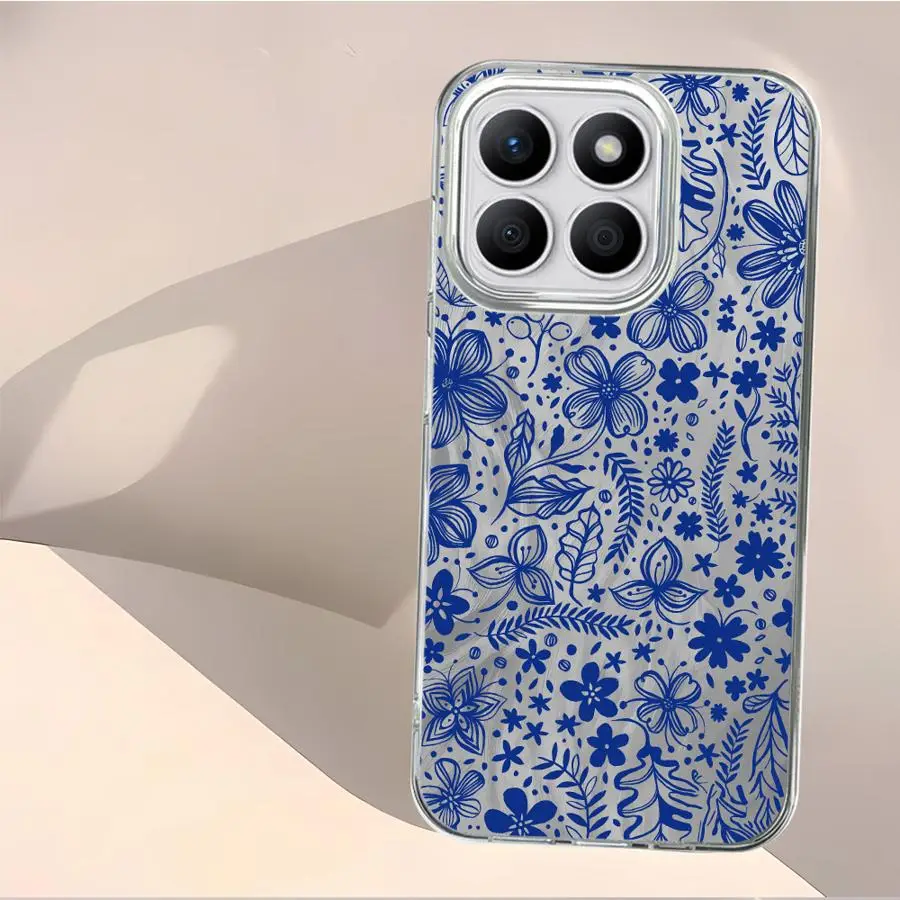 Чехол для Honor X8b X8c 400 Lite X7b X9a 200 Pro X9b X8a X9c, мягкий чехол, модный цветочный дизайн