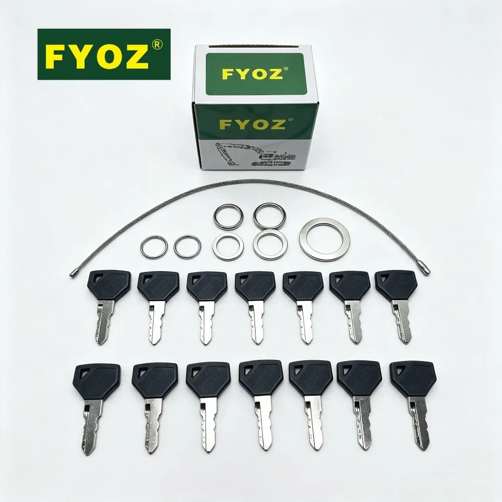 10PCS 52160 Ignition Key 194155‑52160 198360‑52160 For Yanmar VIO SV Mini Excavator For John Deere Compact Tractor Takeuchi