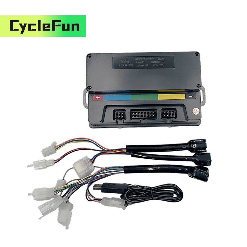 

VOTOL EM50S FOC BLDC Sine Wave Controller EM-50 55A 48V 60V 1000W For QS 90 1KW Mid Drive Motor ELectric Scooter And Motorcycles