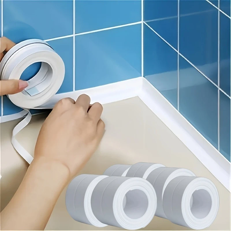 Waterproof Sealing Tape, Suitable for Shower Room, Kitchen, Bathroom and Corner Decoration, Bathroom Seal Strip