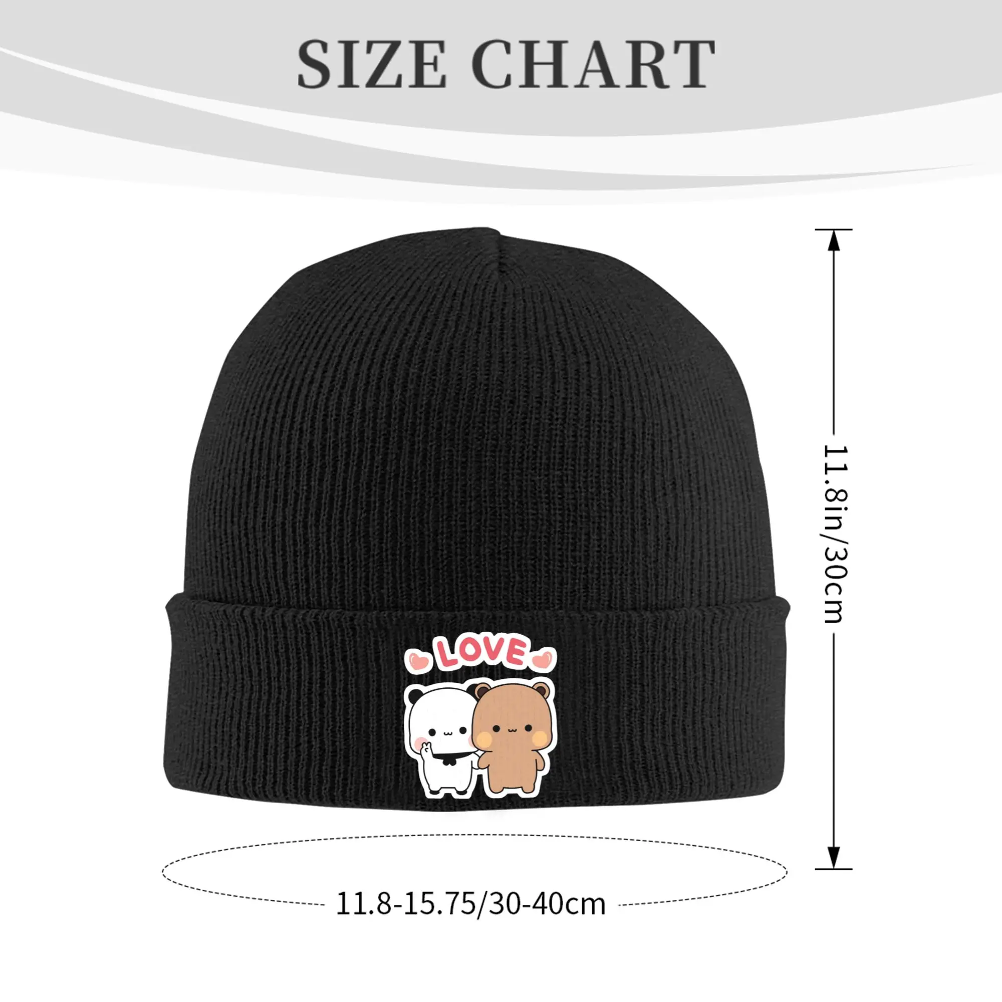 Bubu Dudu Love Story Hat Autumn Winter Beanies Warm Panda Bear Cap Men Women Acrylic Bonnet
