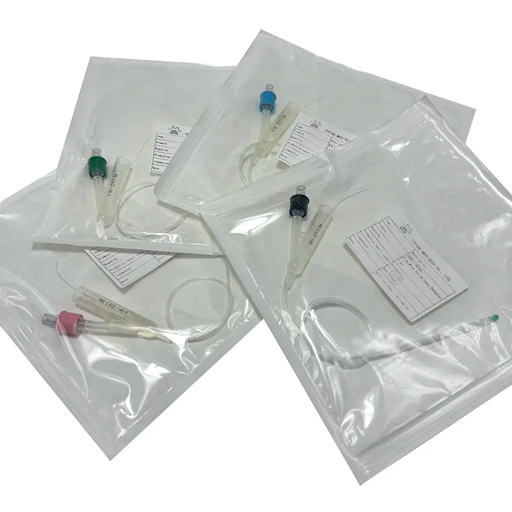

5pcs Two-way Foley Canine Urinary Catheter with Balloon 2 Way Foley Dog Catheters Silicone Urine Catheters Veterinary Instrument
