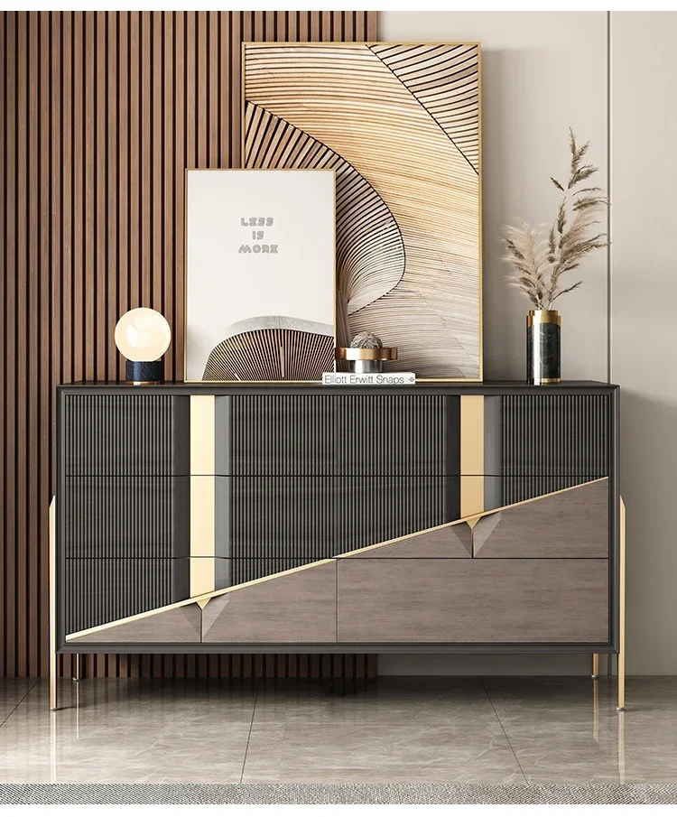 

GLight luxury chest, bedroom storage, storage, decorative cabinet, American entrance partition chest