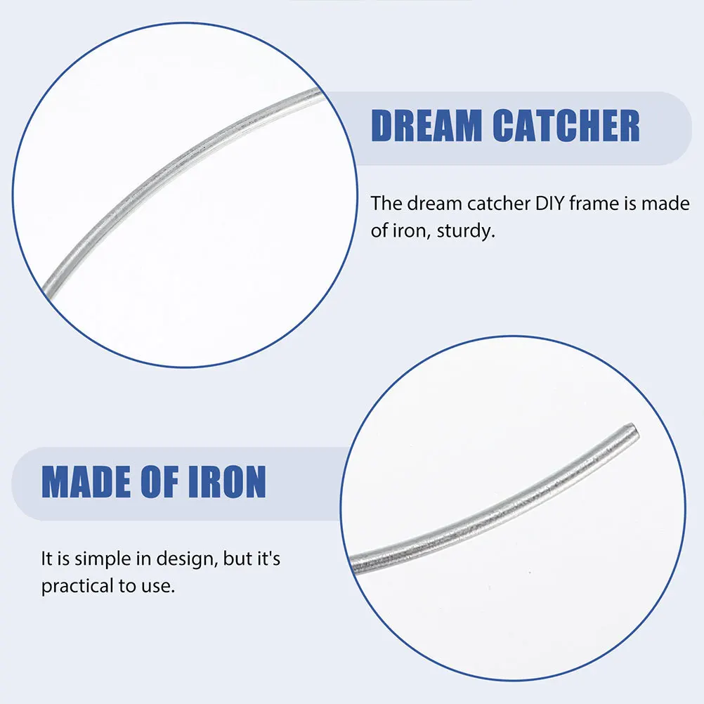 

8 Pcs Dream Catcher Hoop Dreamcatcher Frame Rings Material Crafting Hoops for Iron Circle