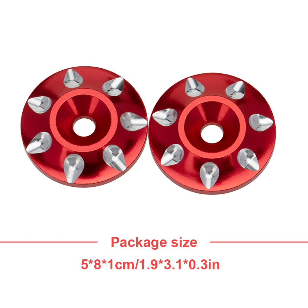 Universal 2pcs RC Rear Wing Buttons Washer Tail Protection Spacer Tail Gaskets for 1/10 RC Car Upgrade Parts