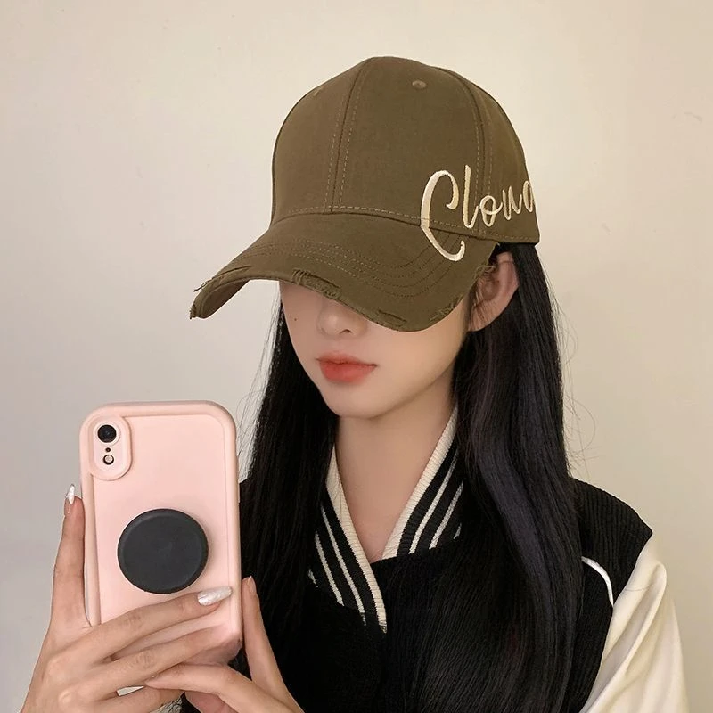 New Baseball Cap Big Head Circumference Hat Face-Looking Small Hard Top Widened Brim Sun-Proof Peaked Cap Men and Women Couple