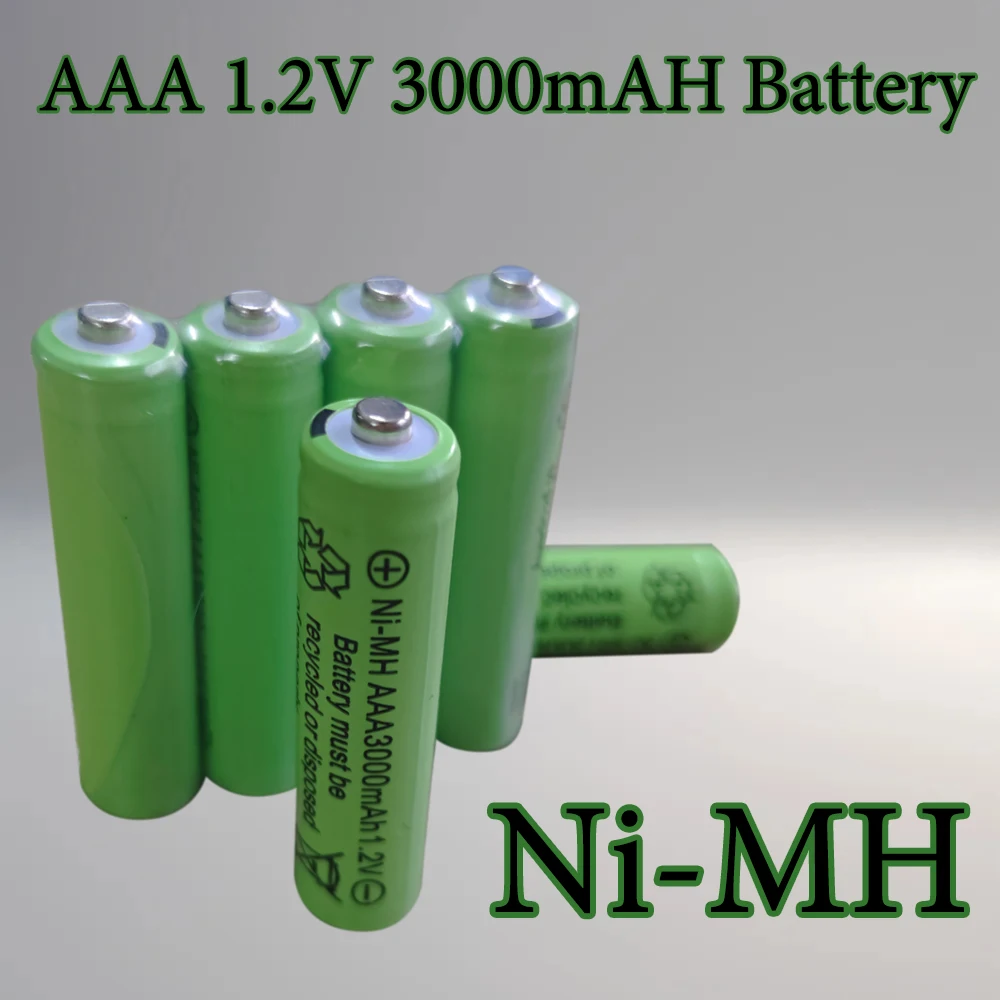 Rechargeable Battery Brand New 100% AAA 1.2V 3000mah Ni-MH Batteries For Camera Toy Garden Solar Light LED Flashlight Torc