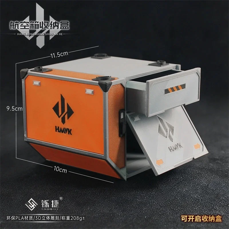 A 3D Aviation Luggage Case Storage Box Pull Out Lid Model Collectible Display For Home Table Desk Shelf Christmas Gift For Teens