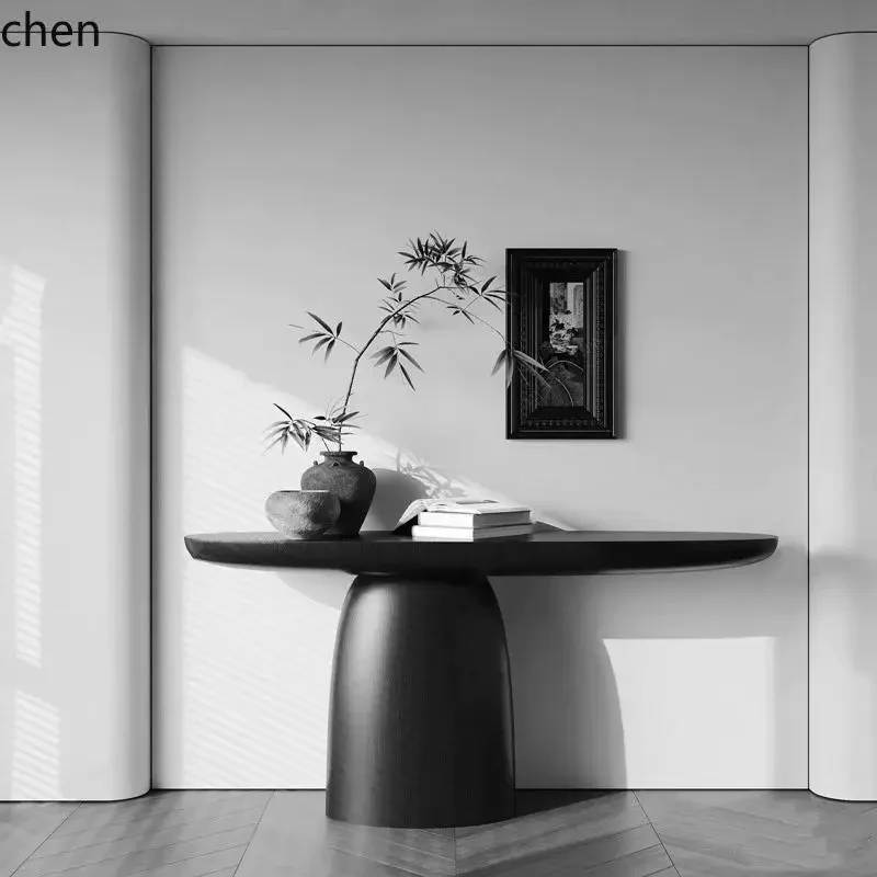 

YFY simple black home retro creative entrance model room decorative cabinet