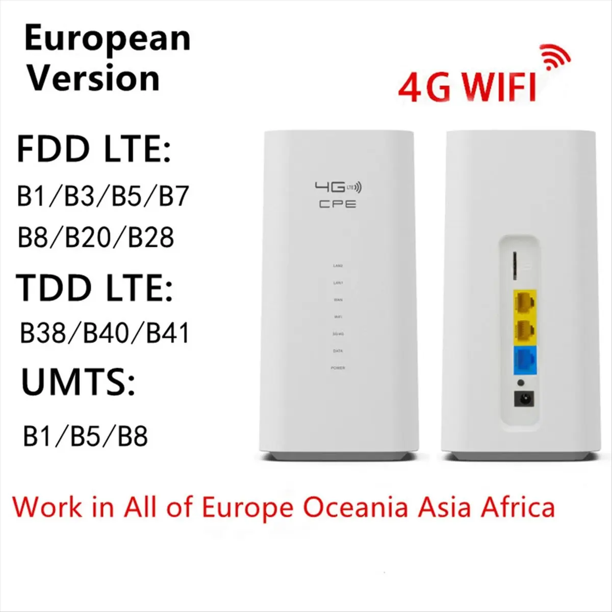 

Punctual- CPF101 4G LTE WiFi-маршрутизатор 4G/5G CPE-маршрутизатор со слотом для карт, 300 Мбит/с, беспроводной модем Wi-Fi, точка доступа, маршрутизатор, вилка стандарта США