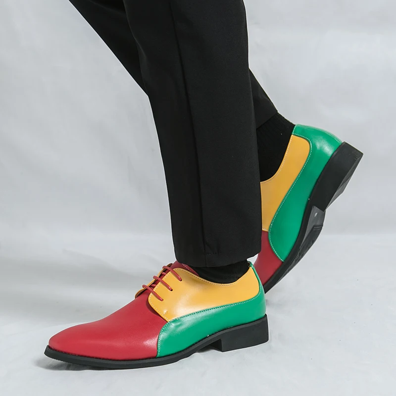 2025 Autumn New Cross border Leather Shoes for Men's Casual One Step Stepping British Business Formal Large Size Set Leather Sho