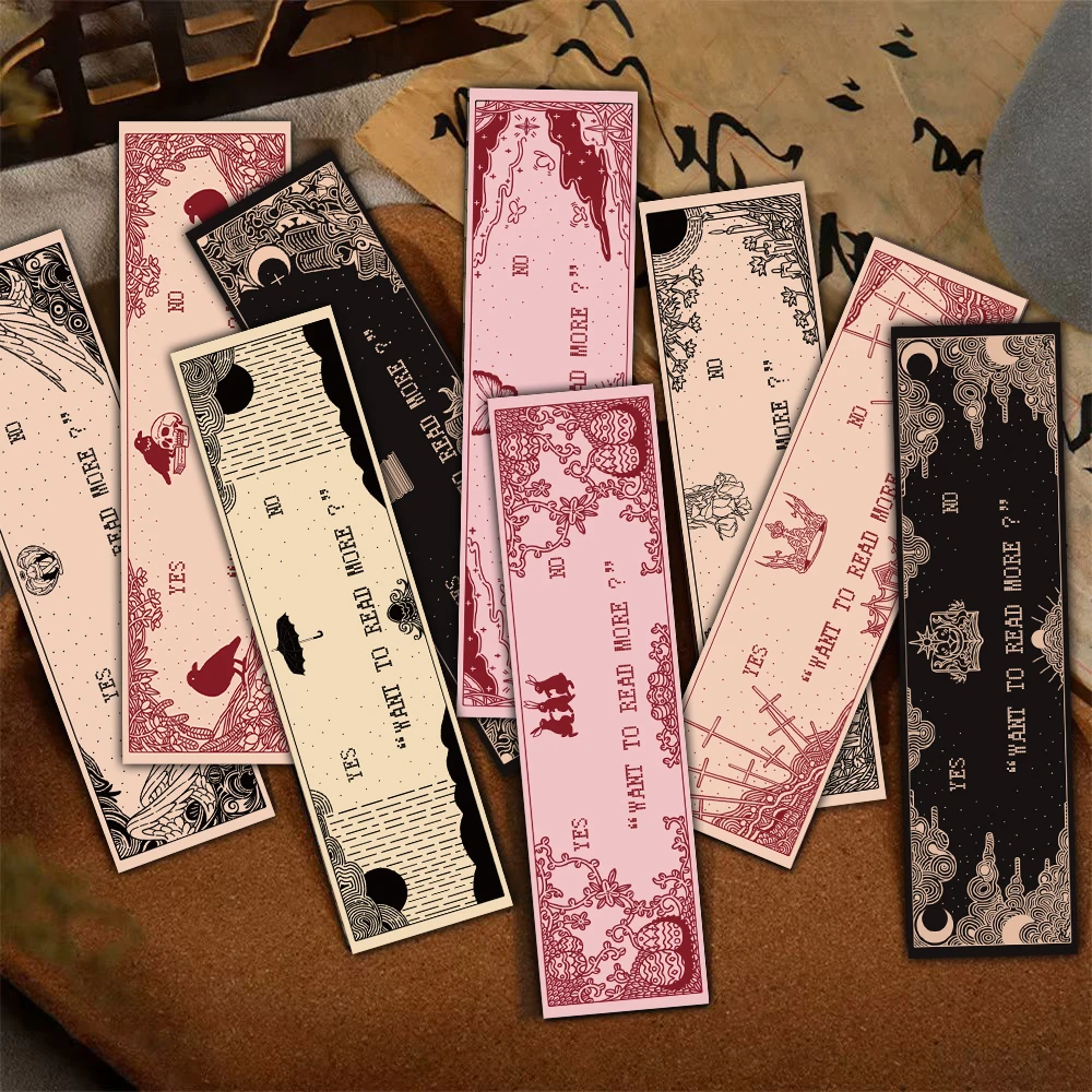 30PCS Cartoon Pastel Reading Bookmarks Harajuku Canvas Motorcycle Reading Book Cafe Supplies Decoration Wall Art Bookmarks