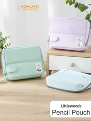NEW KOKUYO Littlewoods Pencil Pouch Can Stand Upright Large Capacity Multifunctional Storage Bag