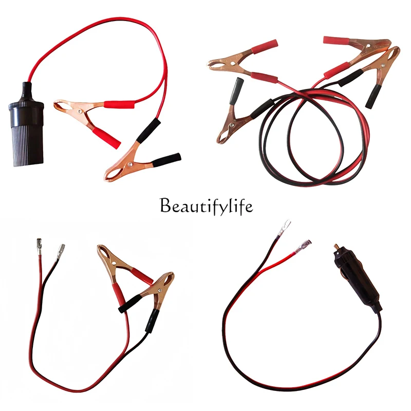 

Black and red high-power battery line converter, battery clip connector, conversion and fire connection