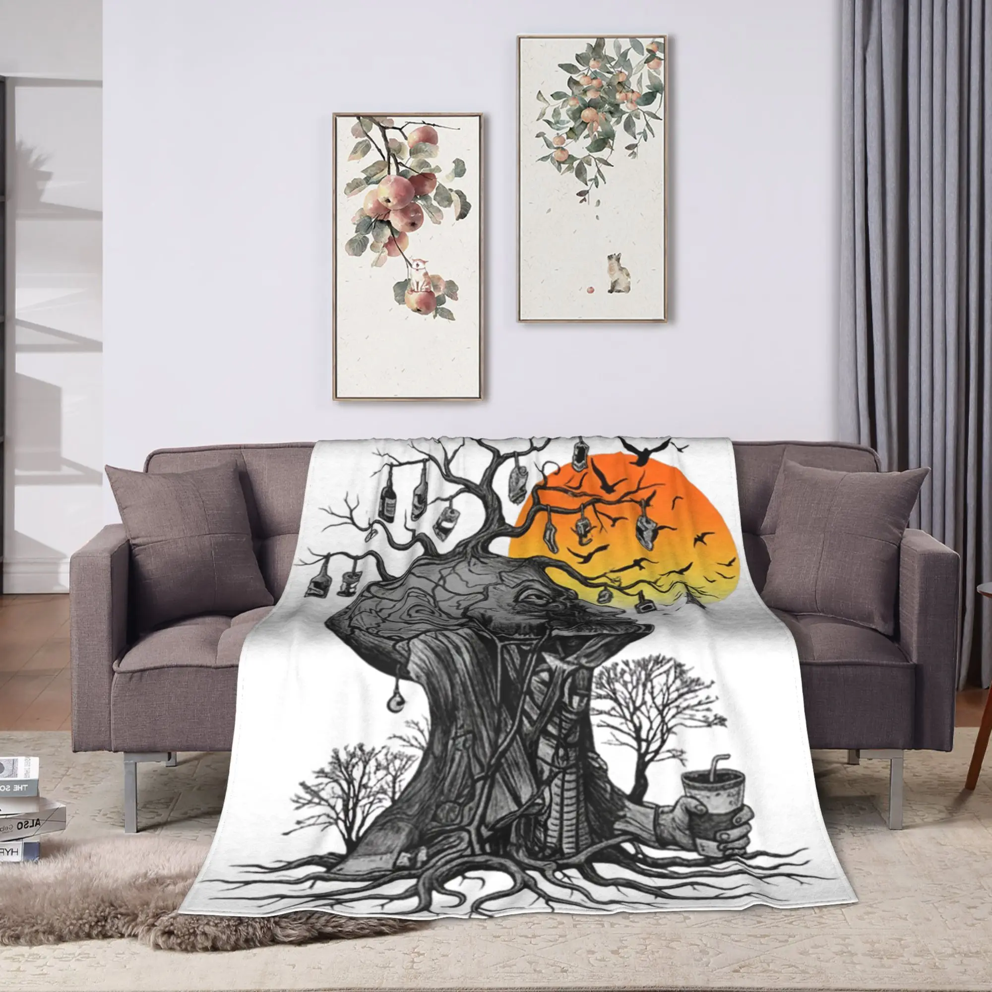 Alan Hangover Soft Warm Blanket  Boy Girl Plush Bedding Throws Funny Couch Chair Flannel Bedspread Sofa Bed Cover