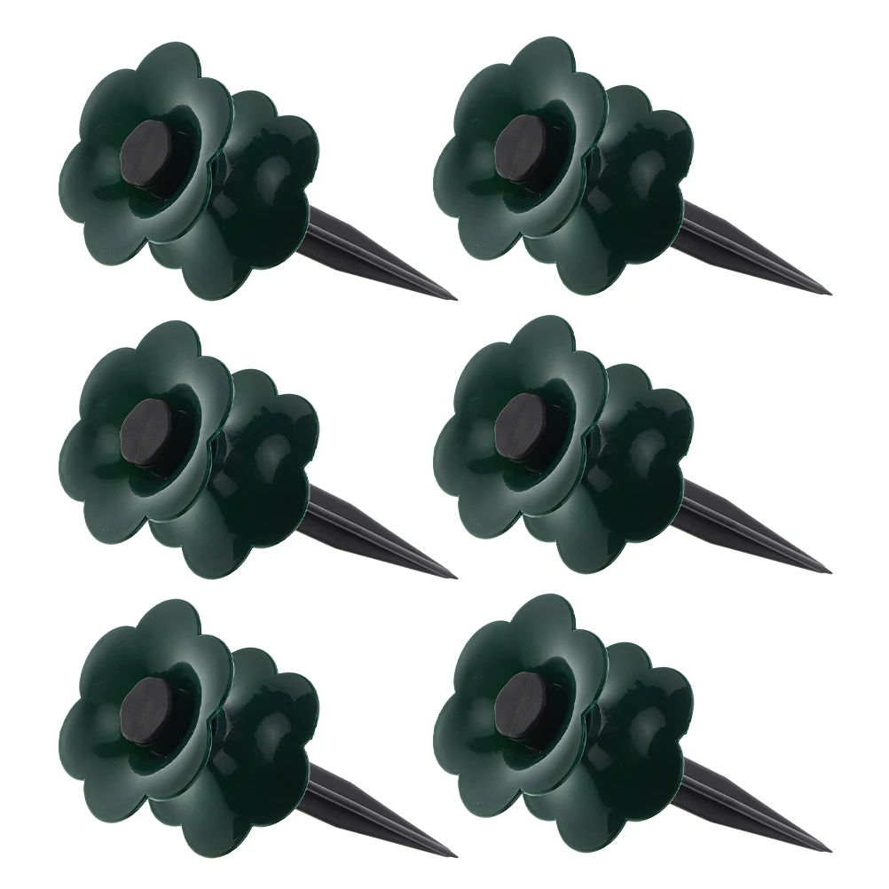 

6 Pcs Watering Pipe Wheel Garden Hose Guide Nail Spikes for Guides outside Reels Stands Pp Gardening Supplies