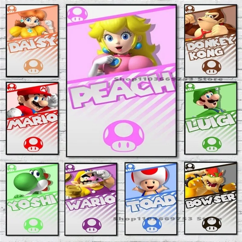 Anime Pokemon Decorazione della casa Tela Pittura Anime Figura Squirtle Gengar Pikachu Charmander HD Poster Wall Art Immagini Regali