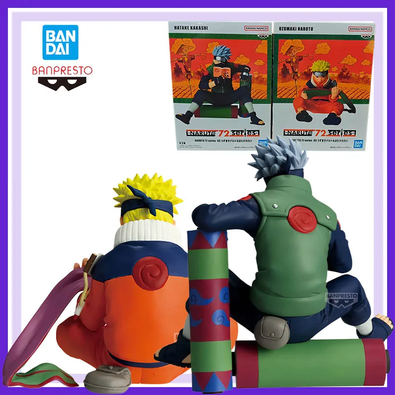 

Original Bandai Banpresto Naruto Naruto 72 Series Hatake Kakashi Naruto Uzumaki Anime Action Figures Model Ornaments Toy Collect