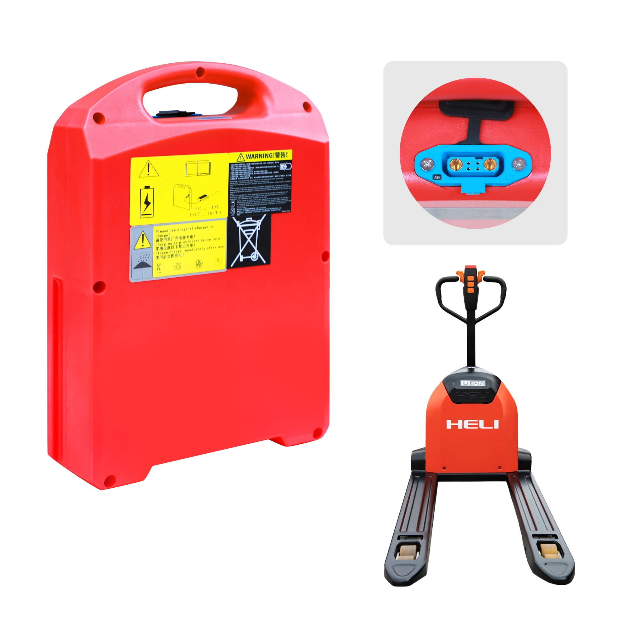 LiFePO4-Lithiumbatterie 48 V 20 Ah für HELI CBD18J-LI3 CBD20J-LI3 Elektro-Gabelstapler-Palettenbuchse