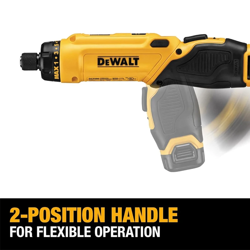 Imagem -02 - Dewalt-chave de Fenda Elétrica sem Fio Velocidade Control Chave de Fenda Portátil Carregador de Bateria Ferramentas Elétricas Dcf680 7.2v