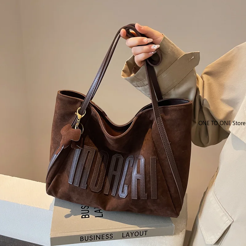 

Solid Color Shoulder Bag, Trendy Letters Tote Bag, Canvas Campus Handbag for Women, Office,College,Work,Travel Hand Bags Bolsa