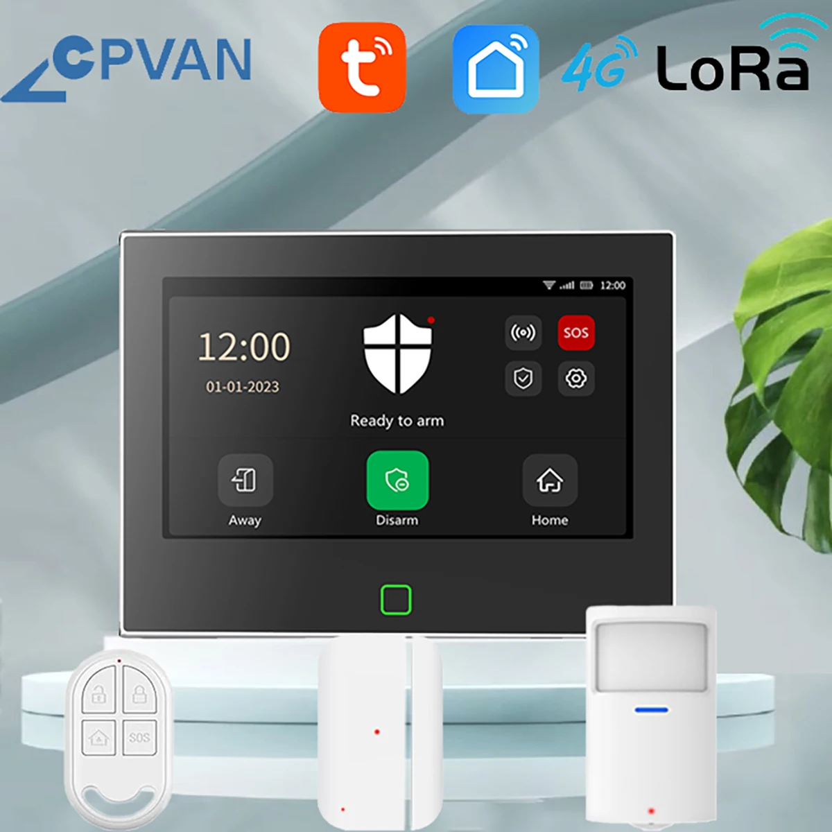 

Home Alarm System WiFi 4G LoRo version Tuya smart Home burglar Security Alarm Kit 500m Transmission Distance Remote Control