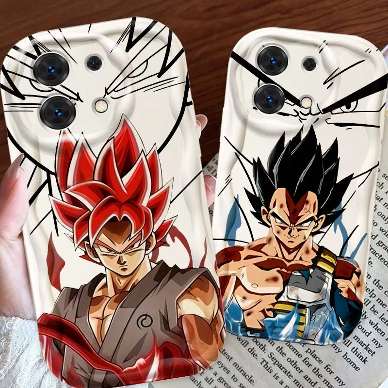 

Luxury Anime Vegeta Cool Phone Case For Xiaomi Redmi Note 14 13 12 12S 11 10 9 9S 8 Pro Plus 4G 5G Wave Oil Cover Soft