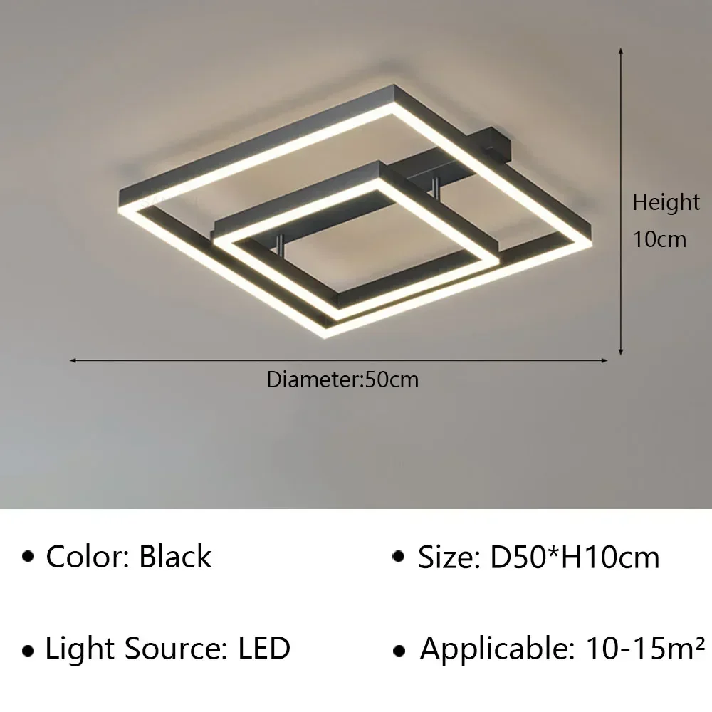 

Modern LED Ceiling Lamp Industrial Style Chandelier for Living Dining Room Bedroom Home Decortion Indoor Lighting Fixture Luster