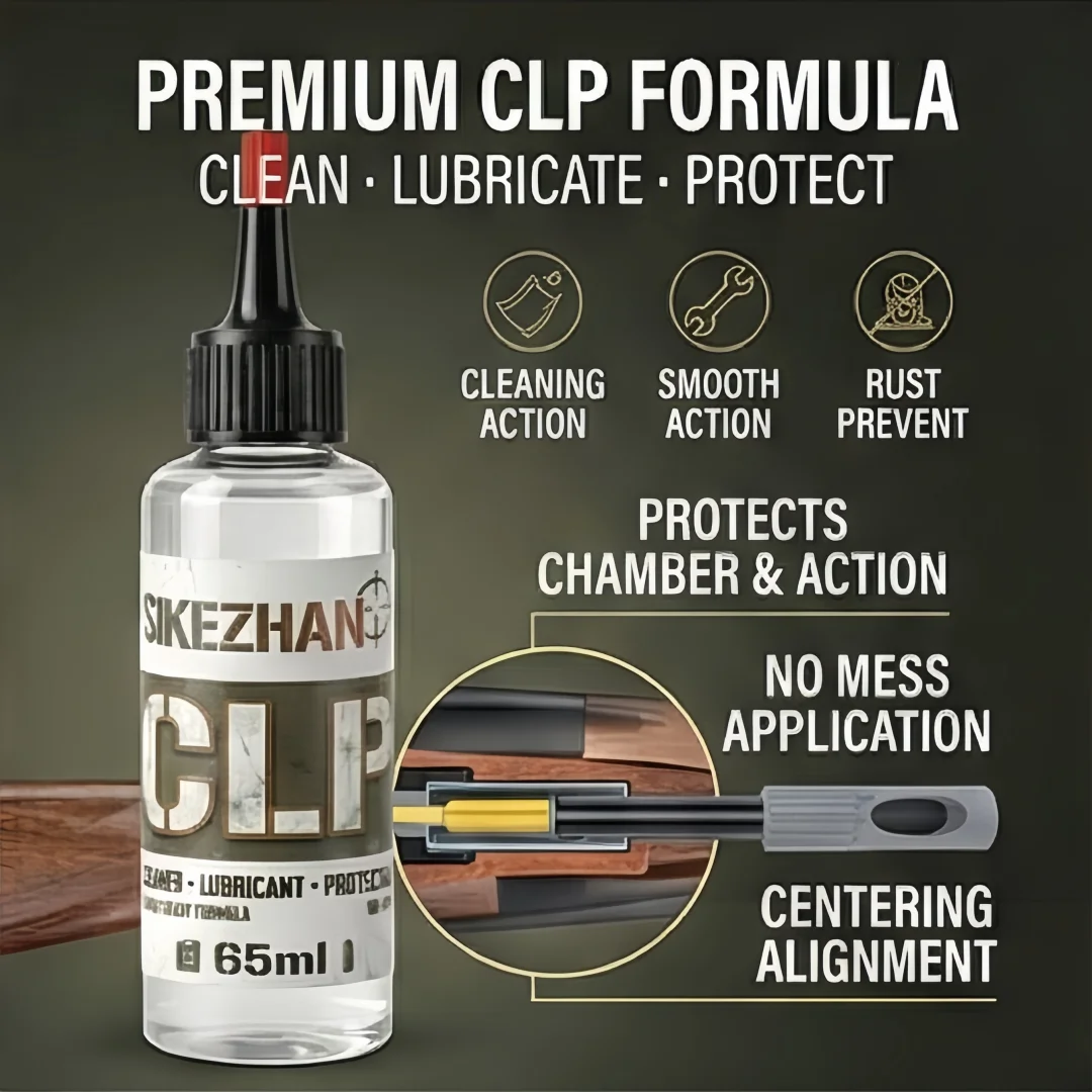 Kit de limpieza y lubricación táctico para cañones de armas. Kit de Limpieza y Mantenimiento Universal para Rifles Calibre .17, .22 y .30 Juego de Protectores de Calibre para Caza AR15