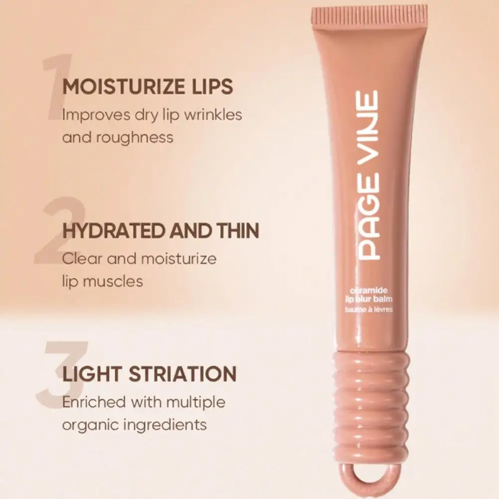 PageVine polypeptide miroir brillant à lèvres baume longue durée hydratant rouge à lèvres rafraîchissant Transparent pour étui beauté cosmétiques