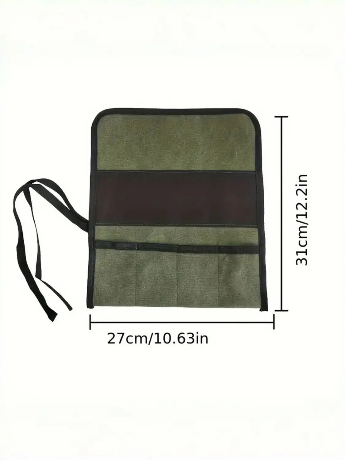 Canvas Roll Up Tool Bag Multi-Purpose Pouch Multiple Pockets Portable Organizer for Carving Knives Screwdrivers Utility Knives