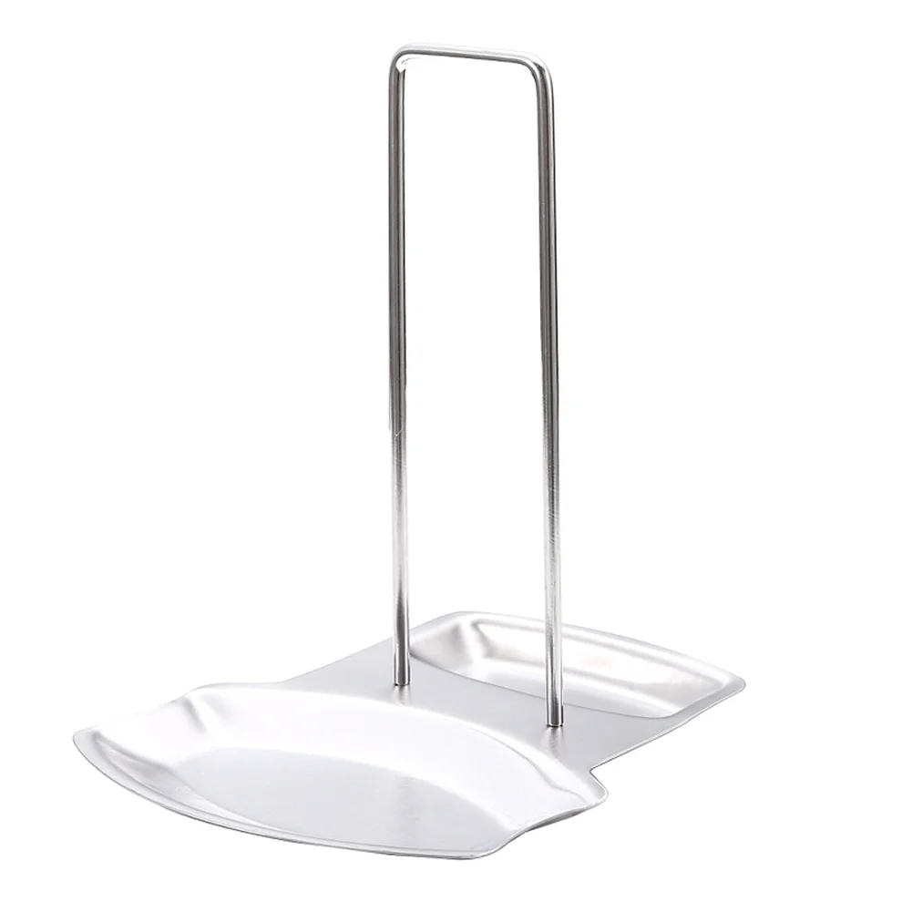 Foldable Stainless Steel Pot Lid Holder for Kitchen with Integrated Spoon Rest Non Slip Feet for Maximum Stability