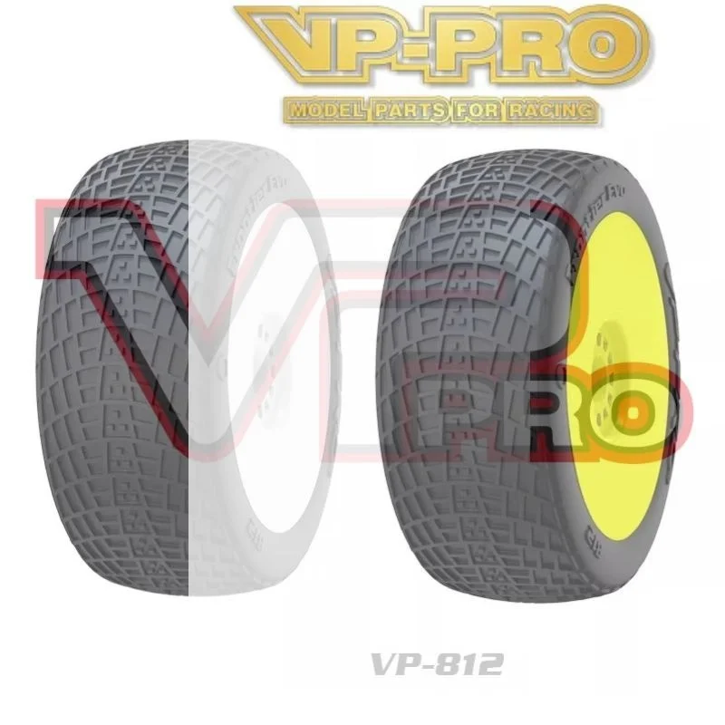 High Quality VP PRO 812G Frontier Evo Glued 1/8 RC Buggy Tire 17mm Nut Racing Tire Sponge High Grip ARRMA Xray Hsp Kyosh