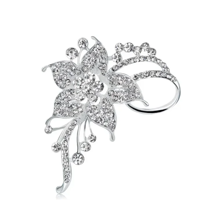 

New Crystal brooch brooch 2 colors Crystal from Austrian Female alloy daffodil brooch hot sale For Women party