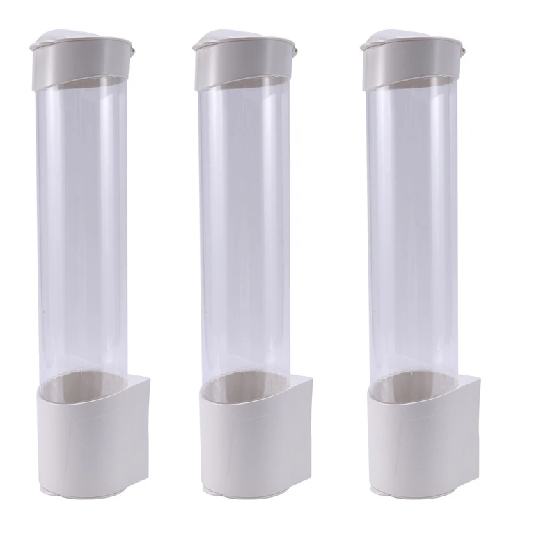 

3X Dispenser Automatically Drop Cup Remover Disposable Cup Plastic Cup Paper Cup Dust Storage Rack