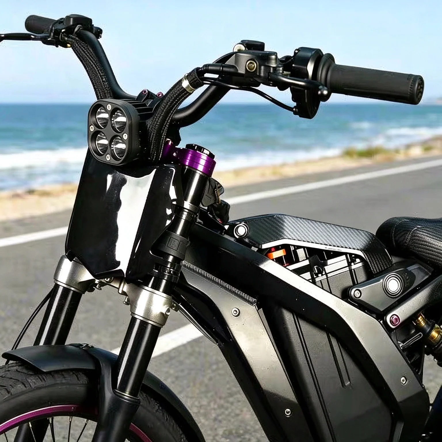 Front License Plate, Universal Electric Dirt E-Bike Number Plate, Off-Road Mod Parts for Surron, Talaria Sting, Stark Varg Q20
