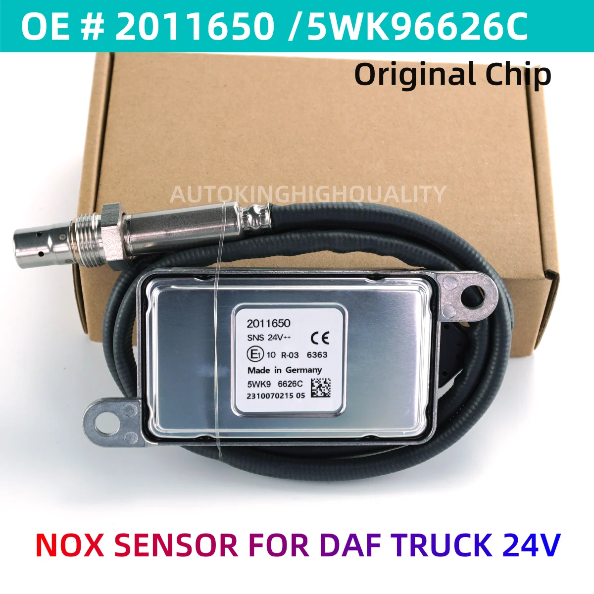 

High Quality NGK Probe 5WK96626C 2011650 5WK9 6626C NOX Oxygen Sensor For Cummins Volvo DAF XF Truck 24V Euro 5