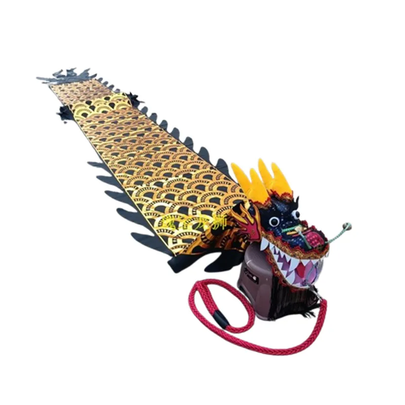 8 Meters Colorful Dragon RIbbon Dance With Head Rope Carnival Festival Square Performance Props Pink Green Blue Fitness Dragon