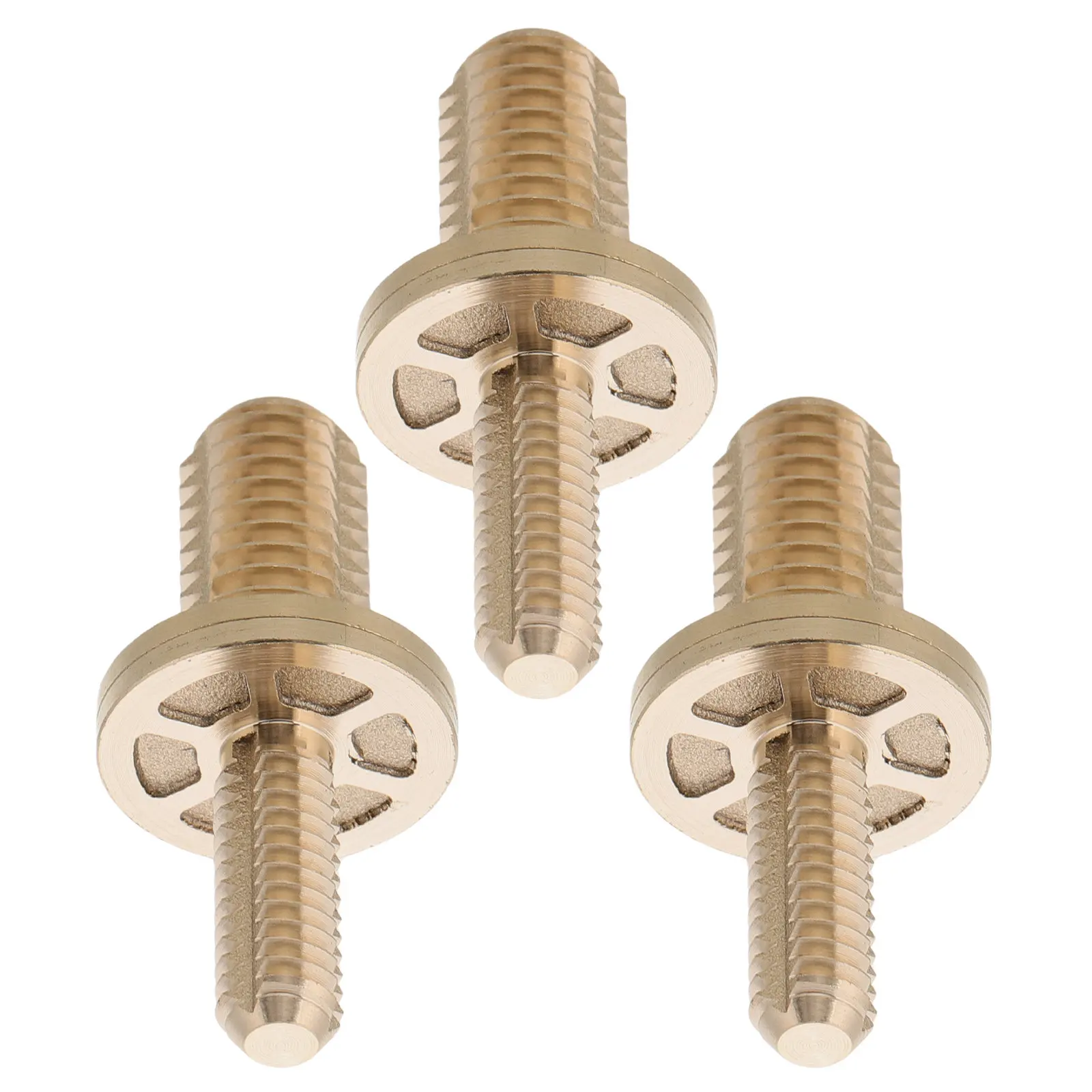 

3Pcs Billiard Cue Connector Screws Brass Strong Wear-Resistant Replacement Pool Cue Joint Parts Extension Billiard Accessory